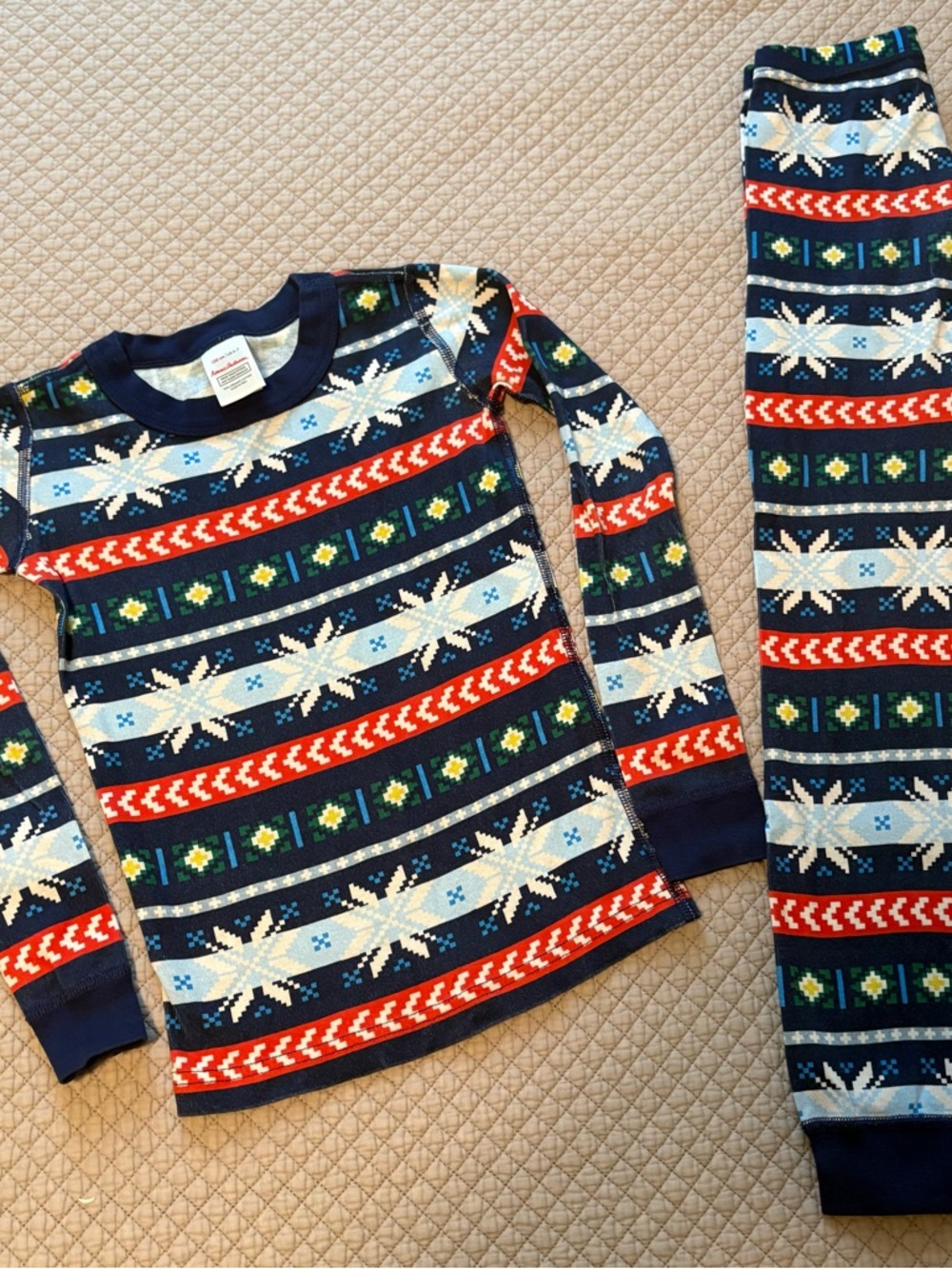 Hanna Andersson Fair Isle Long John Pajamas
